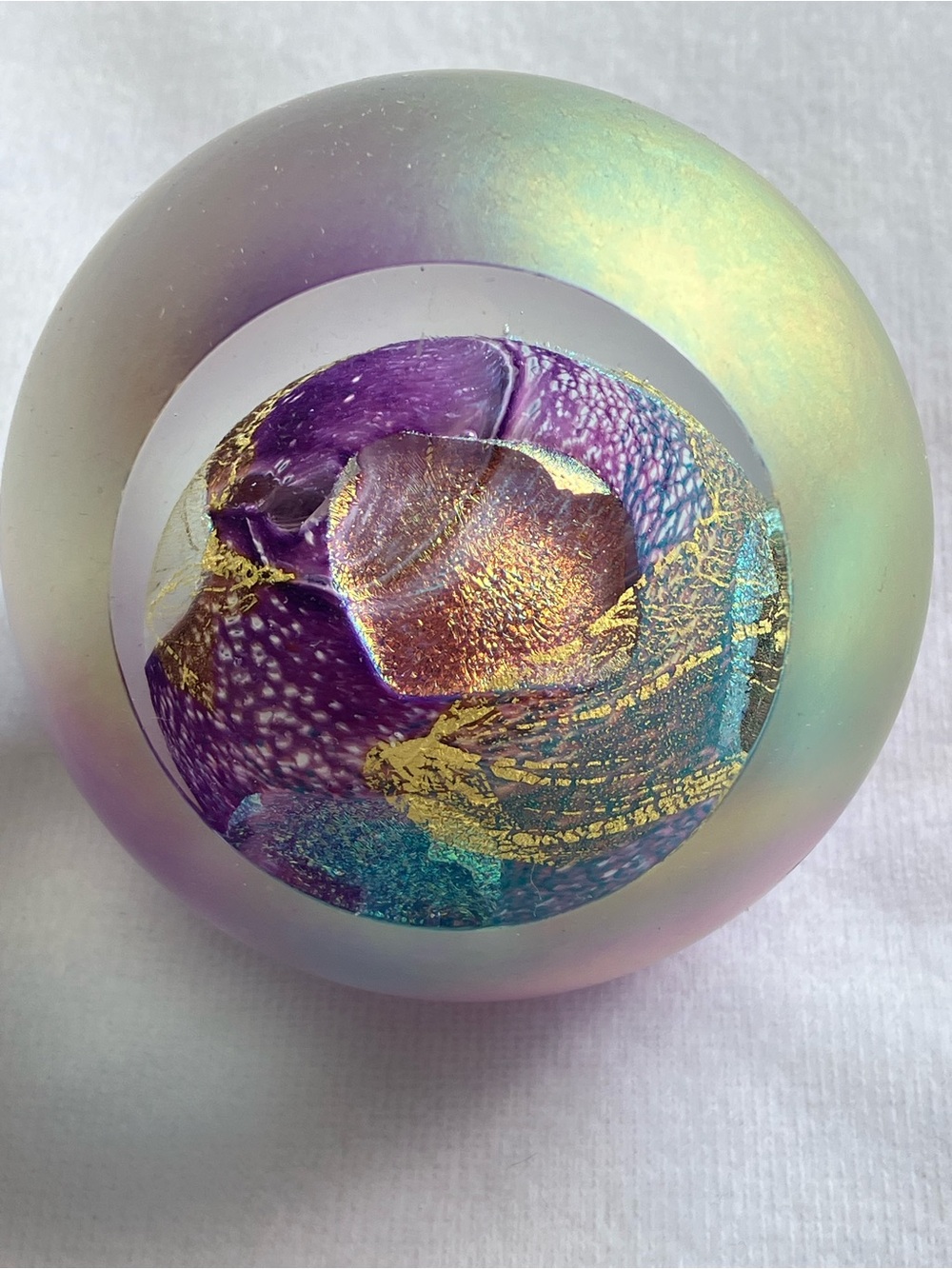 Vintage Venus paperweight GES Glass Eye Studio